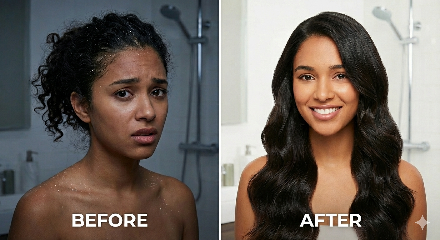 Fix Dandruff & Itch. Clean Scalp in 7 Days.